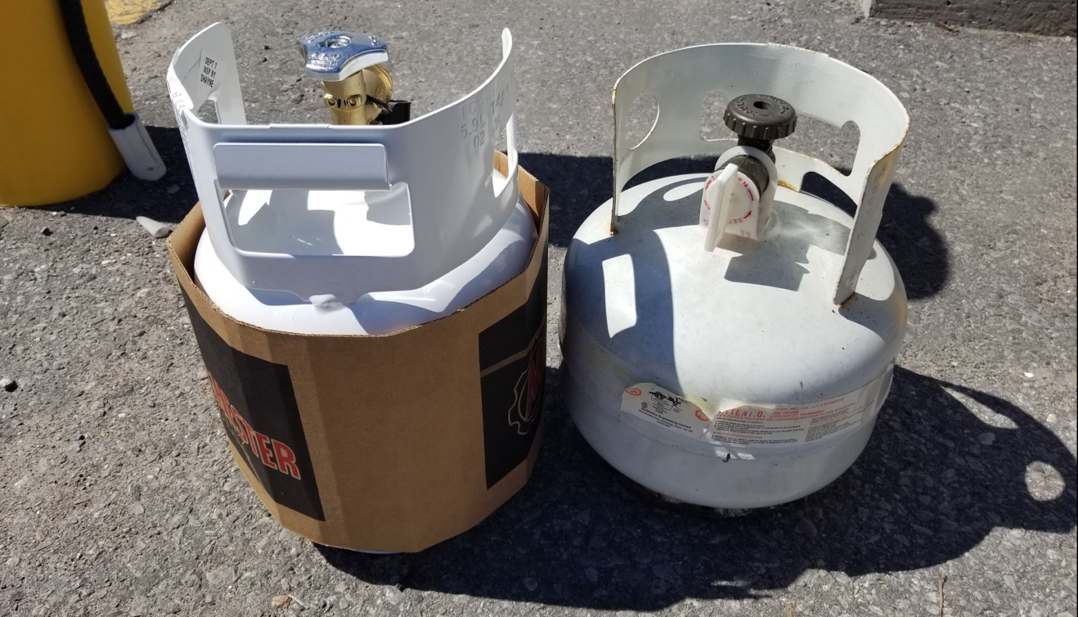 New tank and lines for propane Force 10 stove Foghorn Lullaby