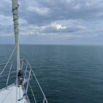 Calm day in sailboat lake ontario