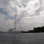 anchored off sugar island