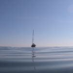 Sailboat Calm Water HalfMoon Bay