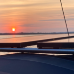 Sailboat Solar Panels Sunset