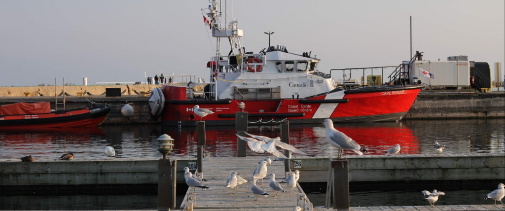 Coast Guard Boat at Dock