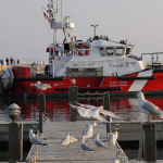 Coast Guard Boat at Dock