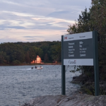 Camelot Island Thousand Islands Sign
