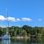 Foggy Anchored North Sugar Island