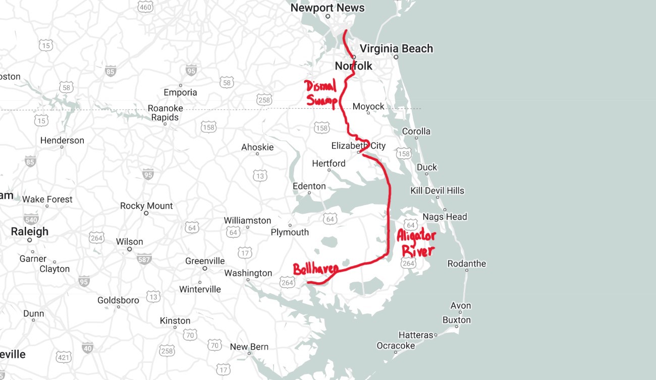 Week 7 Phoebus, Virginia to Belhaven, North Carolina Foghorn Lullaby